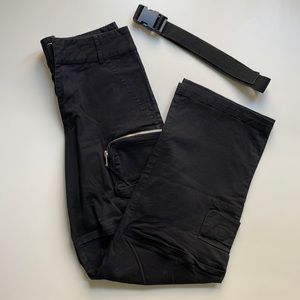 I.AM.GIA Black High Waisted Cargo Pants
